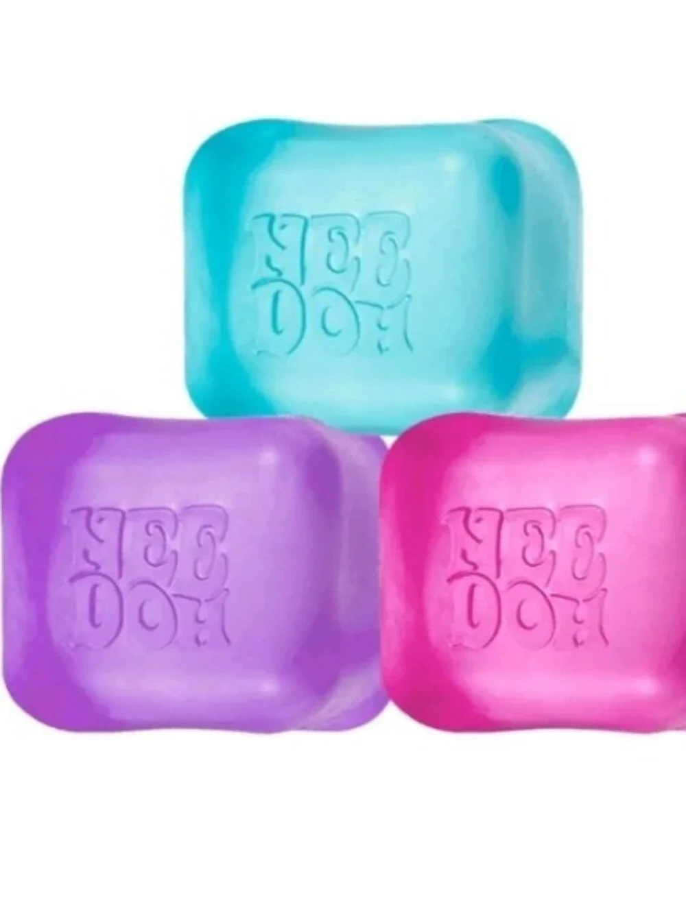 Authentic NEEDOH Nice Ice Baby 4,Mini Cubes Blue, Purple, Pink